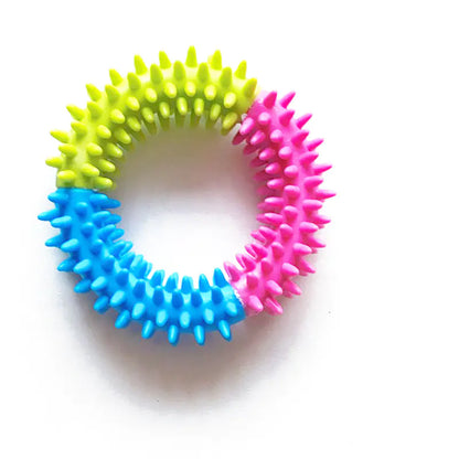 Rubber Thorn Ring Toy for Pet Bite Resistance